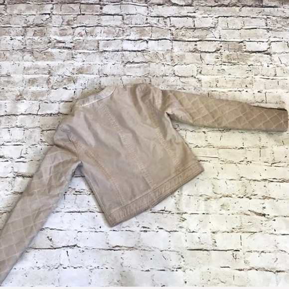 Free People Quilted Vegan Leather Jacket Moto - Picture 4 of 9